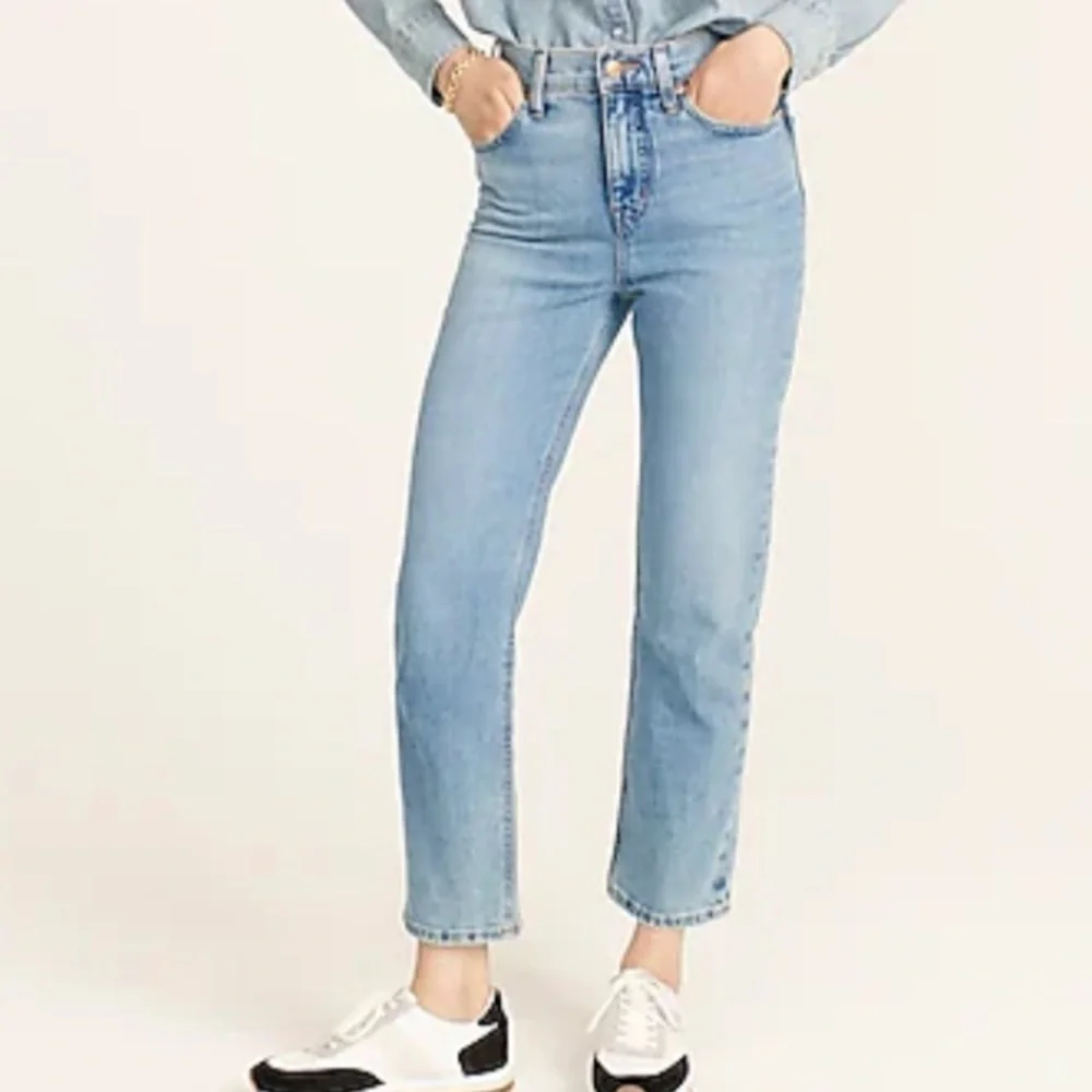 J crew high rise ‘90s classic straight jeans scuttle wash